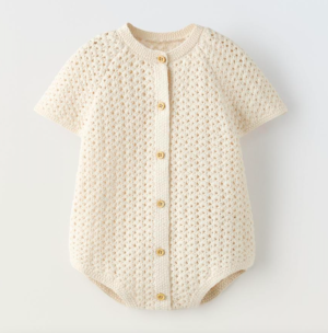 baby crochet romper