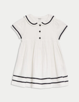 baby white sailor dress