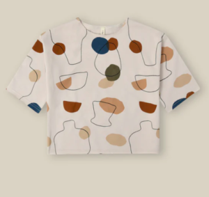 boxy printed sweatshirt