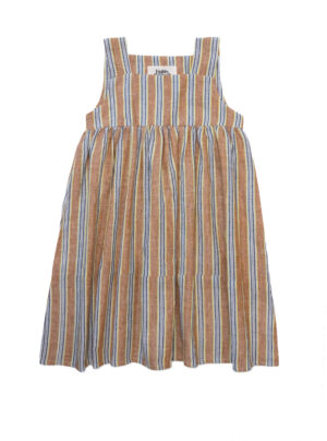 brown stripe dress