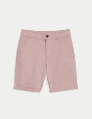 boys dusty pink chino shorts