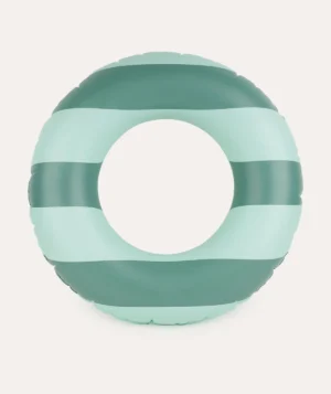 green stripe inflatable swim ring