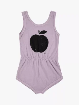 kids lilac apple playsuit