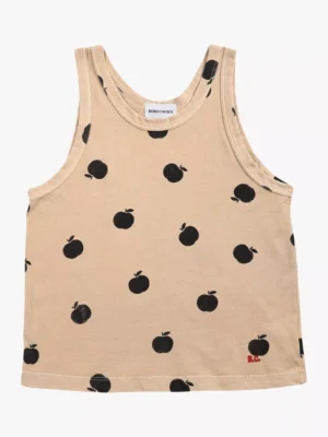 kids apple print vest