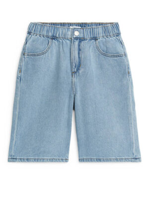 kids blue denim shorts