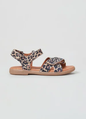 kids leopard print sandals