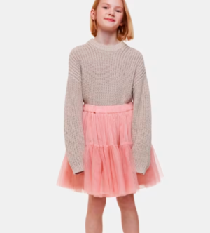 kids pink tulle skirt
