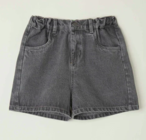 boys black denim shorts