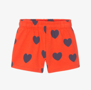red heart shorts