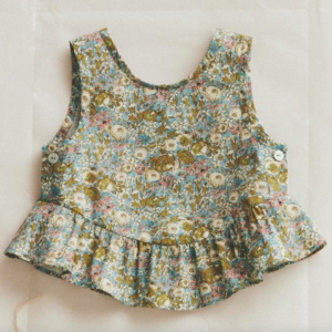 ruffled floral top