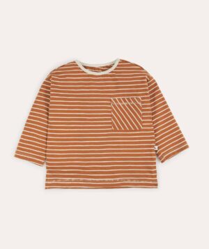 rust striped tee