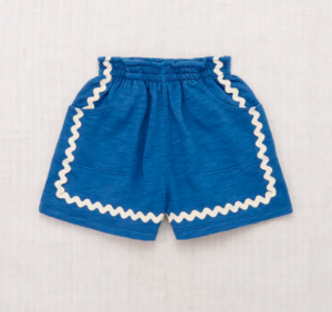 blue ric rac shorts