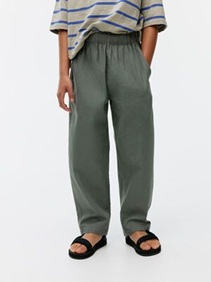 boys khaki herringbone trousers