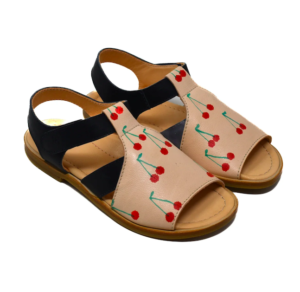 cherry print girls sandals