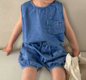 childrens denim summer set