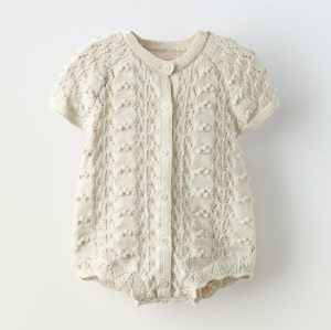 cream knit jumpsuit