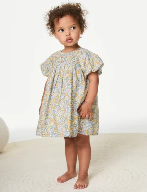 ditsy floral cotton dress