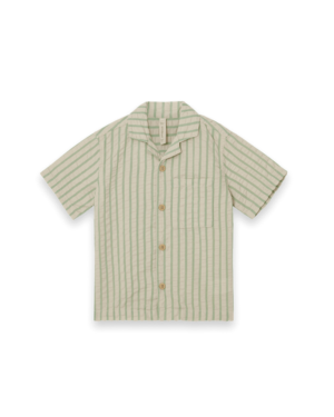 green seersucker short sleeve shirt