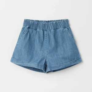kids denim chambray shorts