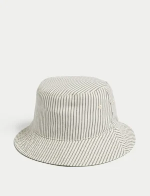 kids cotton striped sun hat