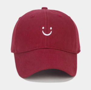 smiley face cap