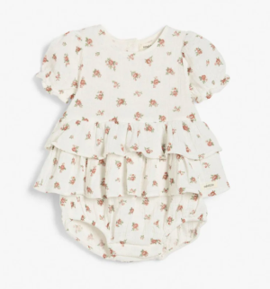 vintage style floral romper