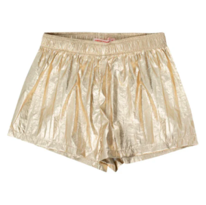 kids gold shiny shorts