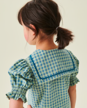gingham blouse