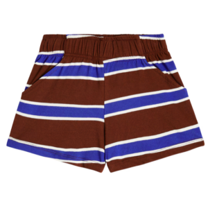kids brown striped shorts