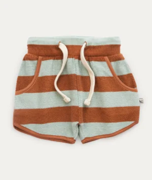 kids striped towelling shorts