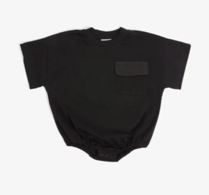black t-shirt romper