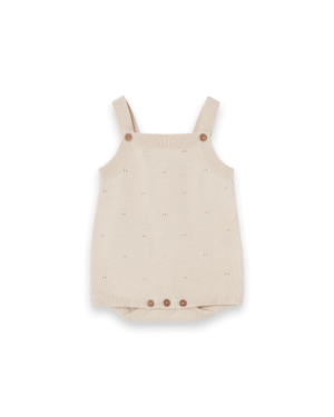 cream knitted romper