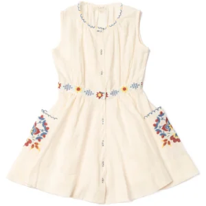 embroidered detail dress
