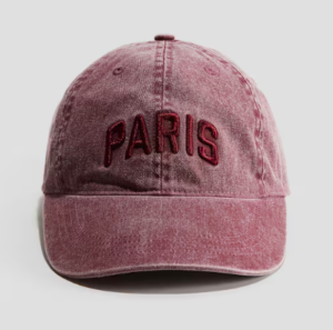 faded paris baseball cap
