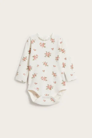 floral baby bodysuit