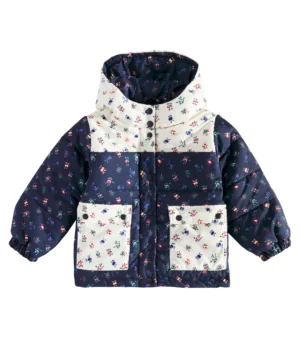 floral patchwork puffer jacket