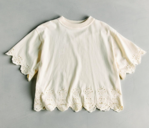 girls scallop t-shirt