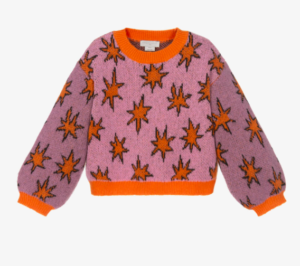girls star knit sweater