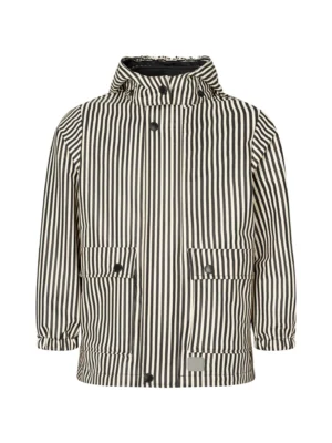 kid striped rain jacket