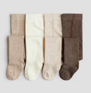 knitted baby tights set