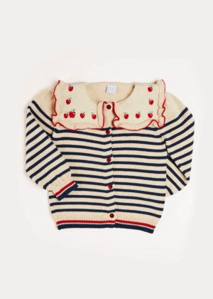 mariner apple collar cardigan
