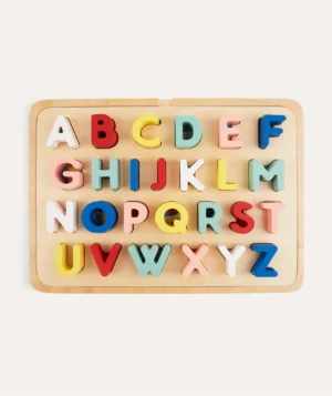 wooden alphabet tray