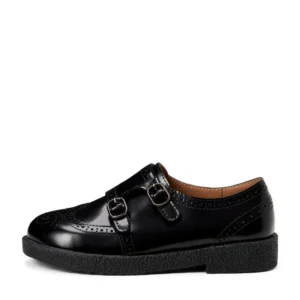 black chunky school shoes