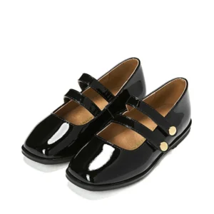 black patent girls school shoes