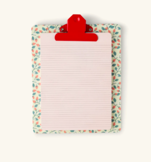 clipboard with notepad
