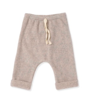 beige bamboo baby trousers