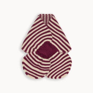 berry striped scarf