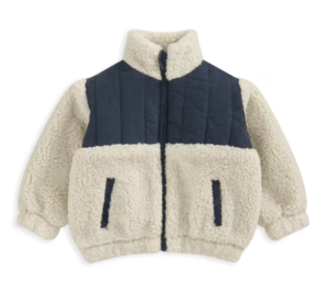 baby borg quilted jacket