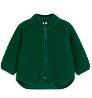 dark green baby fleece jacket