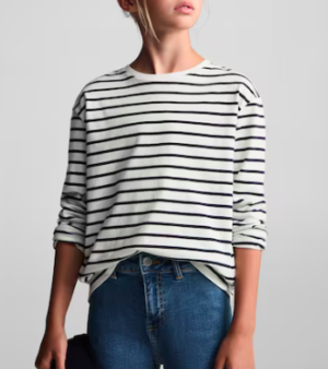 kids breton striped top